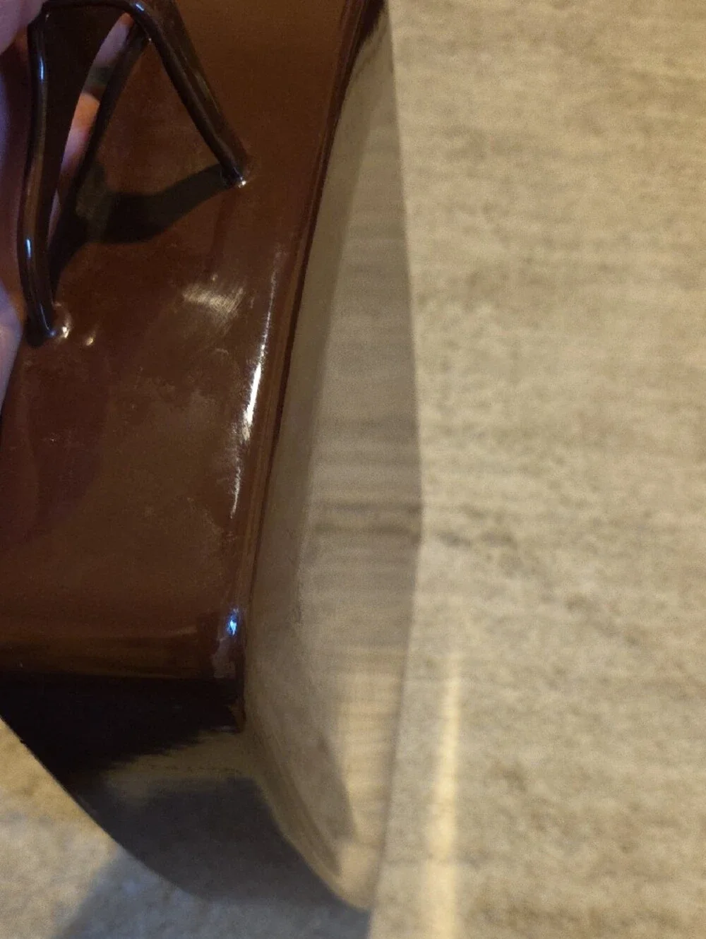 Vintage Dansk Kobenstyle  Large baking dish in a brown enamel